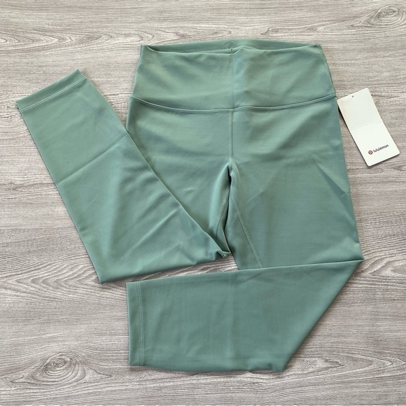 New Lululemon Wunder Train High-Rise Crop 23" in Misty Glade Size 10 - Picture 1 of 9